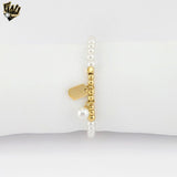 (MBRA-38) Acero inoxidable - Brazalete de cadena Omega gruesa de 12 mm.