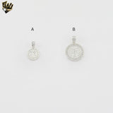 (2-1042) 925 Sterling Silver - Saint Benedict Pendants.