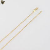 (1-1860) Gold Laminate - 1mm Thin Rolo Link Chain - BGF