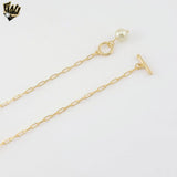 (1-6131) Gold Laminate - Pearl Toggle Necklaces - BGF - 18.5"