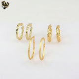 (1-2700) Gold Laminate Hoops - BGO