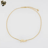 (1-6016-1) Gold Laminate - Mom Script Necklace - BGF