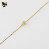 (1-6122-2) Gold Laminate -Dainty Flower Necklace - BGF