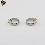 (4-0002) Stainless Steel - Two Tones Band Ring.