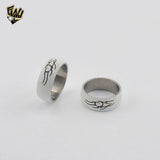 (4-0025-1) Stainless Steel - White Ring.