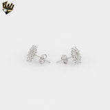 (2-3115-1) Pendientes entrecruzados en plata de ley 925. 