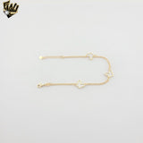 (1-0553) Gold Laminate - 1.5mm Butterfly Bracelet - 7" - BGF