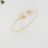 (1-4072-2) Gold Laminate - Horse Open Bangle - BGF