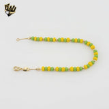 (1-0690) Gold Laminate - 4.5mm Orula Beads Bracelet - BGF