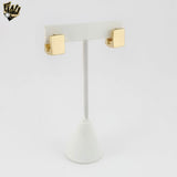 (1-2955-5) Gold Laminate - Chunky Square Hoops- BGF