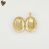 (1-2374-2) Gold Laminate - Oval Locket Pendant - BGF
