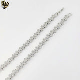 (1-6118-1) Gold Laminate - Oval Tennis Necklace.