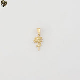 (1-2106) Gold Laminate- Palm Tree Pendant - BGF