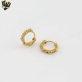 (4-2228) Stainless Steel - Balls Zircon Huggies.