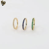 (1-3129-2) Gold Laminate - Zircon Eternity Stacking Ring - BGF