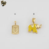 (1-2236-2) Gold Laminate - Animals Pendants - BGF