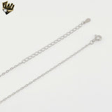 (2-66003) 925 Sterling Silver - Single Flower Necklace - 16"