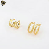 (1-2689) Gold Laminate Hoops - BGO