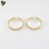 (1-2787-1) Gold Laminate - Guadalupe Three Tone Hoops - BGO