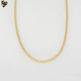 (1-1784) Gold Laminate - 4.6mm Curb Link Chain - BGF