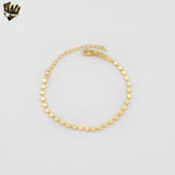(1-0490) Gold Laminate - Flat Circle Bracelet  - BGF