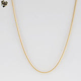 (1-1514) Gold Laminate - 1.3mm Square Snake Link Chain - BGF