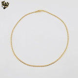 (1-1791) Gold Laminate - 2.5mm Flat Link Chain - BGF