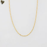 (1-1716) Gold Laminate - 1.7mm Singapore Link Chain - BGF
