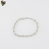 (2-0375) Plata de Ley 925 - Pulsera de Bolas de 2.5mm.