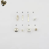 (mfin-111-126) Sterling Silver Findings - Jewelry Making (Dozen)