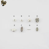 (mfin-127-134) Sterling Silver Findings - Jewelry Making (Dozen)