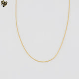 (1-1534) Gold Laminate - 1mm Snake Link Chain - BGF