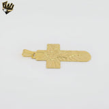 (1-2330-2) Laminado Oro - Colgante Bandera - BGO