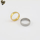 (4-0006) Stainless Steel - Classic Band Ring.