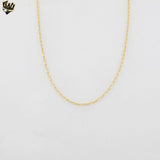 (1-1836) Gold Laminate - 2mm Paper Clip Link Chain - BGF