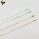 (4-7105) Stainless Steel - Zircon Rose Necklace - 16"
