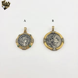(1-2476-2) Gold Laminate - Vintage Greek Pendants - BGO