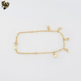 (1-0134) Gold Laminate - Fruits Charms Anklet - 10” - BGF