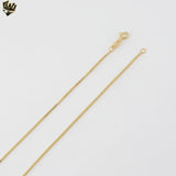 (1-1501) Gold Laminate - 1mm Box Link Chain - BGF