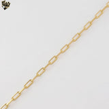 (1-1810) Gold Laminate - 3.5mm Paper Clip Link Chain - BGF