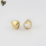 (4-0015) Stainless Steel - Thick Elongated Ring.