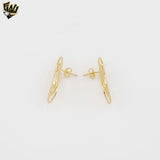 (1-1221-1) Gold Laminate - Layering Circles Stud Earrings - BGF