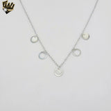 (2-66127-1) Collar de ojo malvado de 1 mm en plata de ley 925 - 40,6 cm
