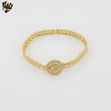 (1-60091) Laminado de oro - Pulsera de elefante de 5,5 mm - BGO