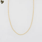 (1-1582) Gold Laminate - 2mm Curb Link Balls Chain - BGF