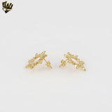(1-1149-1) Laminado de Oro - Pendientes Multicolor - BGF