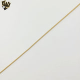 (1-1659) Laminado de oro - Cadena de eslabones de malla redonda de 2,5 mm - BGF