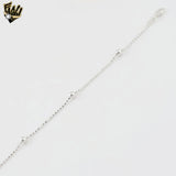 (2-0303) 925 Sterling Silver - Combined Balls Bracelet - 7"