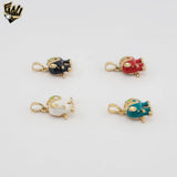 (1-2461-3) Gold Laminate- Elephants Pendants - BGO