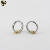 (4-0002) Stainless Steel - Two Tones Band Ring.